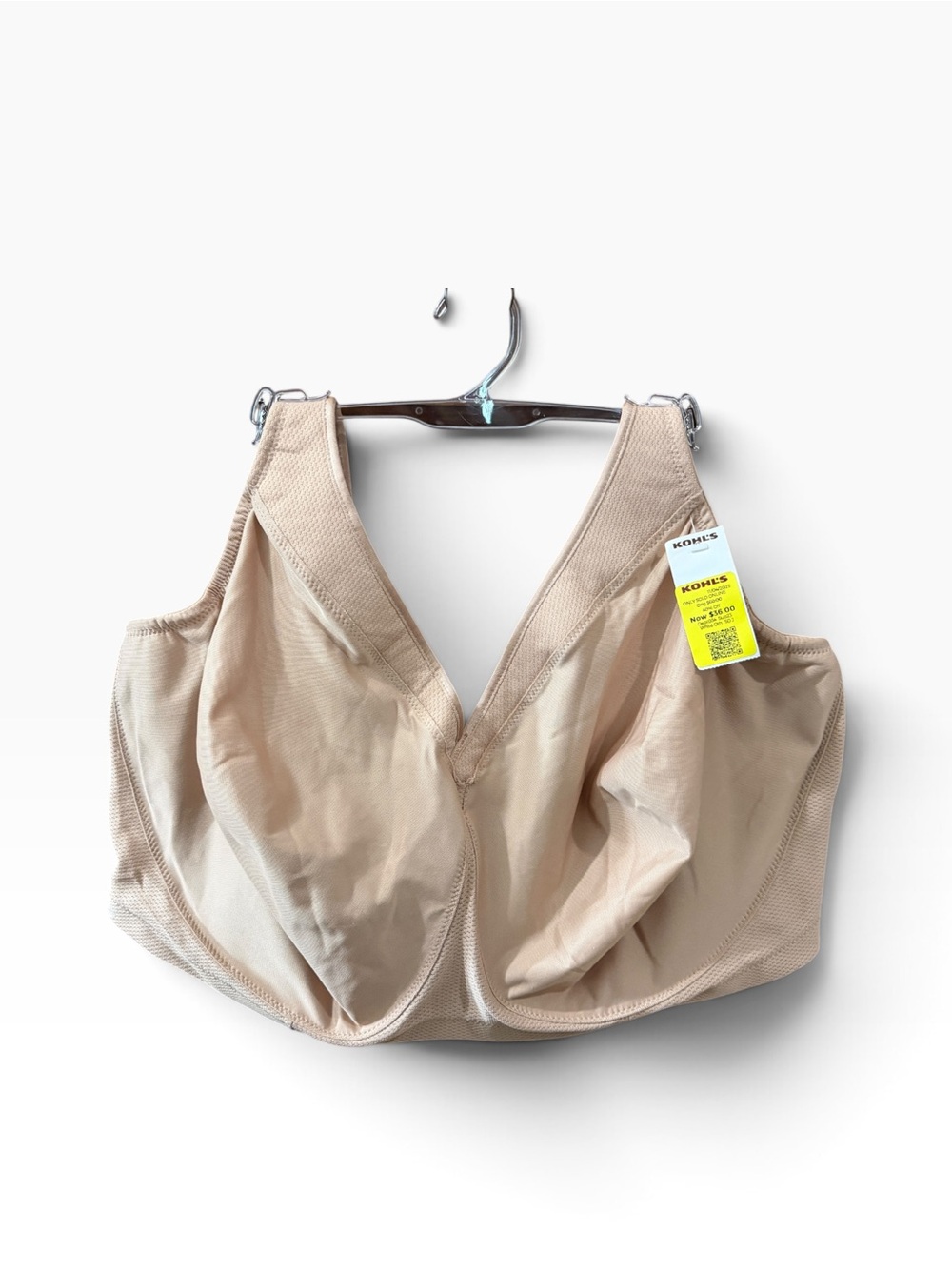 Glamorise MagicLift Wirefree Support Bra 50J Beige Nude Full Coverage Style 1006
